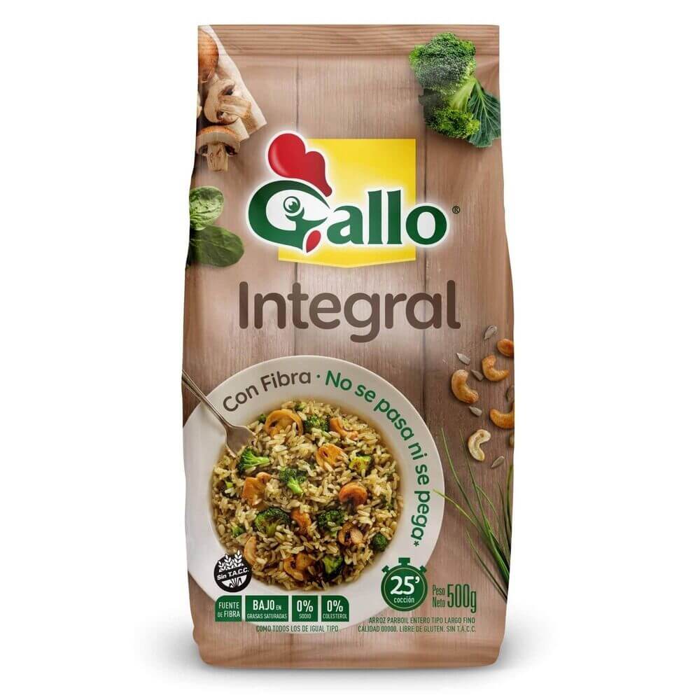 Gallo Arroz Integral Bolsa X 500gr Supermercado Dolores 1411