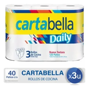 Cartabella Rollo de Cocina 3 x 40 Paños
