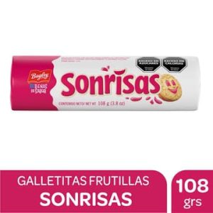 Bagley Sonrrisas Galletitas Frambueza Dulces x 108gr