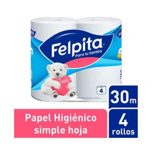 Felpita Papel Higiénico Pura Caricia 4 x 30mt