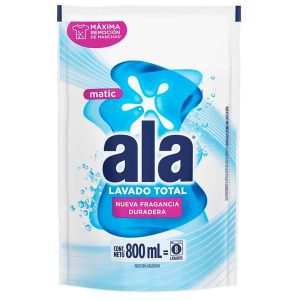 Ala Líquido Lavado Total Matic Doypack x 800ml