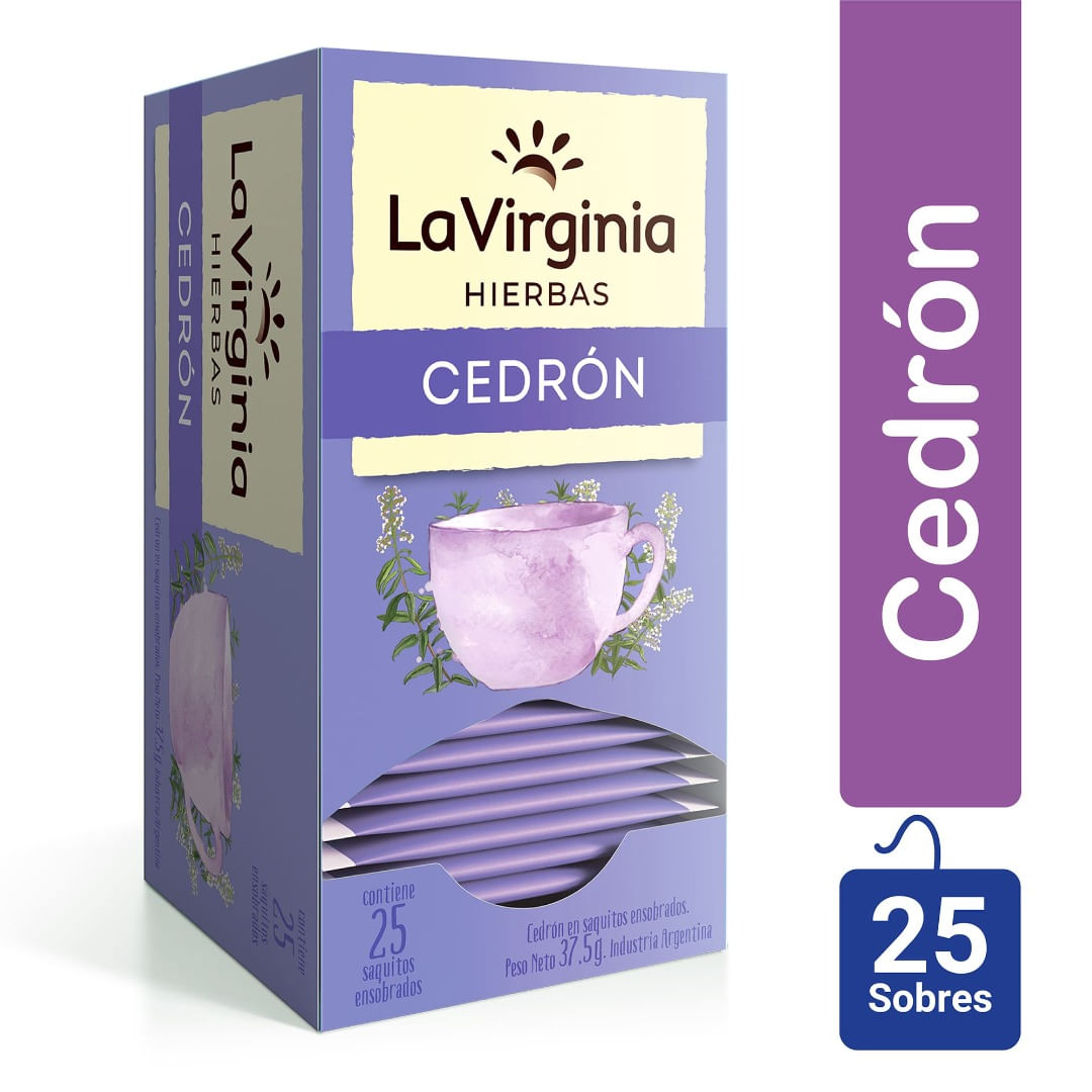 La Virginia Te Cedrón Saquitos x 25
