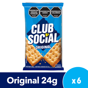 Club Social Galletitas Sabor Original x 141gr