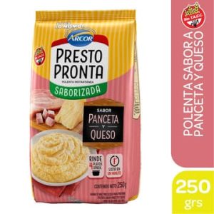 Arcor Presto Pronta Polenta Sabor Panceta y Queso x 250gr