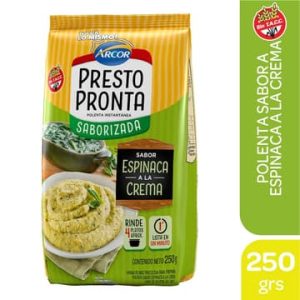 Arcor Presto Pronta Polenta Sabor Espinaca a la Crema x 250gr