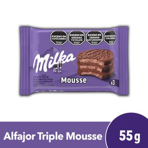 Milka Alfajor Triple Mousse x 55gr