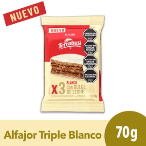 Terrabusi Alfajor Triple Blanco x 70gr