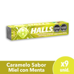 Halls Caramelo Miel y Menta x 9unid