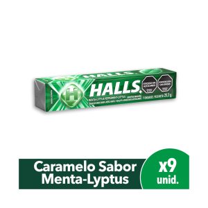 Halls Caramelo Menta-Lyptus x 9unid