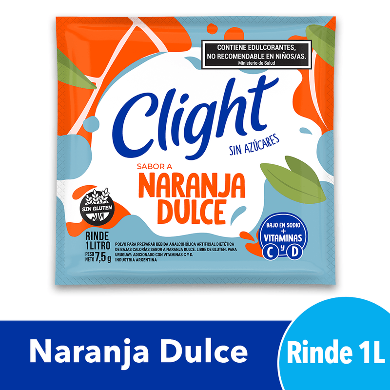 Clight Jugo en Polvo Naranja Dulce x 7.5gr