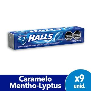 Halls Caramelo Mento-Lyptus x 9unid