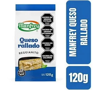 Manfrey Queso Rallado Reggianito x 120gr