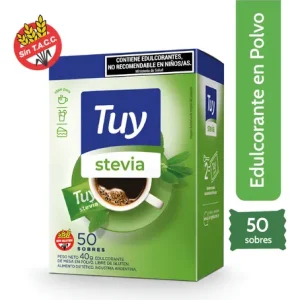 Tuy Edulcorante Stevia en Polvo x 50 Sobres